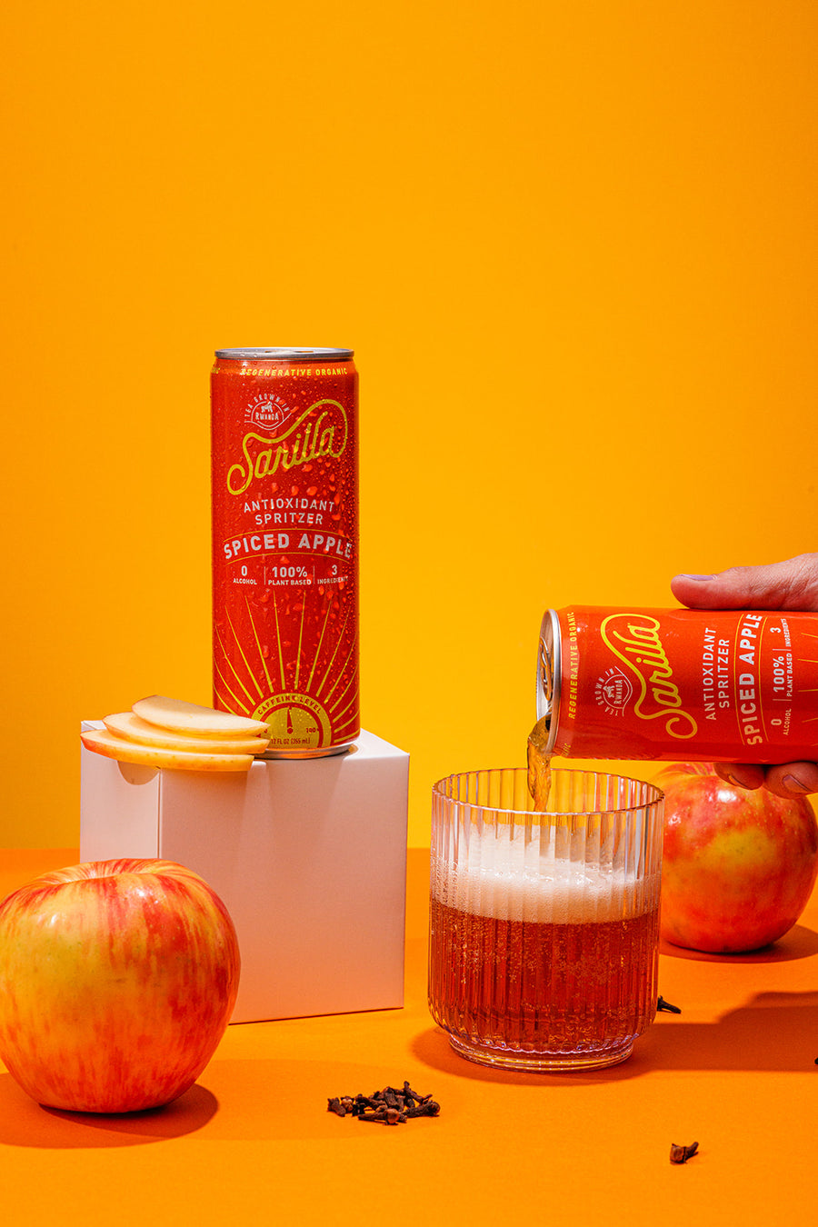 Organic Spiced Apple Tea Spritzer