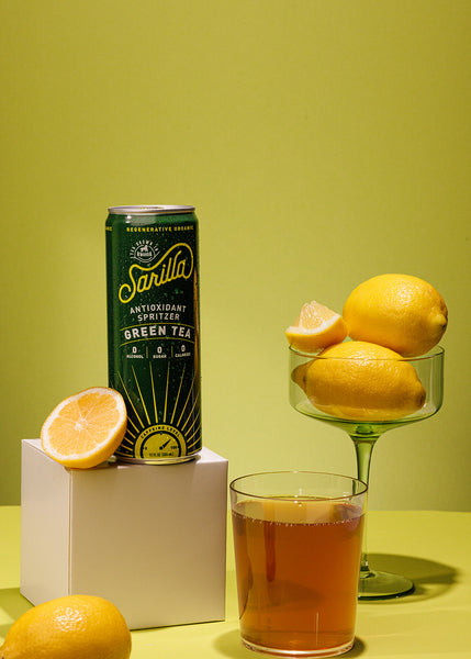 Organic Nonalcoholic Green Tea Spritzer No Sugar – Drink Sarilla